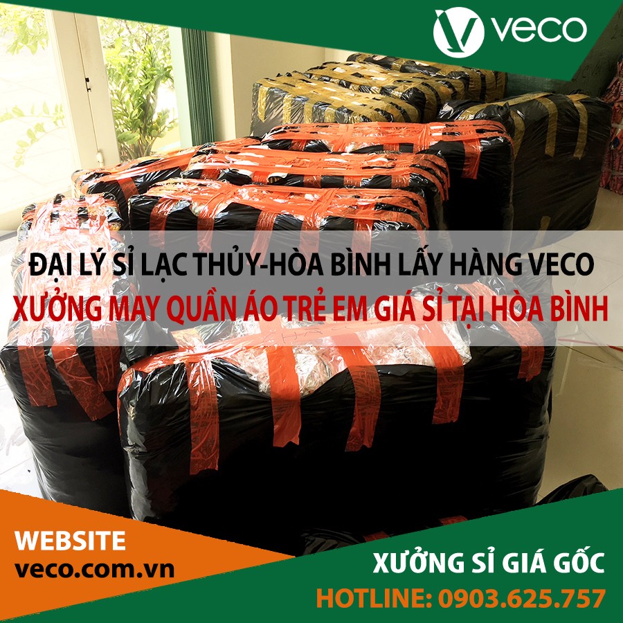 Veco-Xưởng may quần áo trẻ em giá sỉ tại Hòa Bình